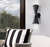 Arona Two Light Outdoor Lantern (IOL658BK)