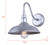 Desi One Light Outdoor Wall Mount (IOL691GAL)