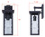 Shana One Light Outdoor Wall Mount (IOL704BK)