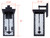 Shana Two Light Outdoor Wall Lantern (IOL705BK)