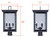 Shana Three Light Outdoor Post Lantern (IOL708BK)