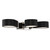 George Kovacs - P5343-572-L - LED Bath - Side Step - Polished Nickel And Coal