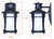Casper One Light Outdoor Wall Mount (IOL716BK)