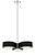 George Kovacs - P5345-572-L - LED Pendant - Side Step - Polished Nickel And Coal
