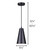 Orli One Light Pendant (IPL1056A01BK)