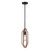 Canarm - IPL1078A01BKB - One Light Pendant - Dilan - Matte Black And Brushed Brown
