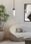 Kristella One Light Pendant (IPL1153A01BK)