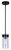 Benson One Light Pendant (IPL1205A01BK)