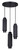 Cohen Three Light Pendant (IPL1231A03BK10)