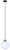 Halsey One Light Pendant (IPL2101B01BK)