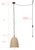 Malmo One Light Pendant (IPL2113B01BKR)