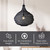 Agra One Light Pendant (IPL2178B01BK)