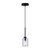 Canarm - IPL370A01BK-CL - One Light Pendant - Hampton - Matte Black