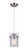 Canarm - IPL707A01BN - One Light Pendant - Arden - Brushed Nickel