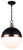 Canarm - IPL708B01BKG - One Light Pendant - Delta - Matte Black And Gold