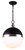 Canarm - IPL708B01BKN - One Light Pendant - Delta - Black