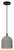 Canarm - IPL729B01BK6-GY - One Light Pendant - Jack - Matte Black
