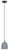 Jack One Light Pendant (IPL729B01BK6-GY)