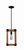 Moss One Light Pendant (IPL756A01BKW)
