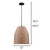 Aubrie One Light Pendant (IPL785B01BKR)
