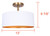 Rexton Two Light Semi-Flush Mount (ISF1119A02WHG)