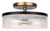Canarm - ISF1143A03BKG - Three Light Semi-Flush Mount - Jenner - Matte Black And Gold