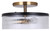 Jenner Three Light Semi-Flush Mount (ISF1143A03BKG)