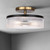 Jenner Three Light Semi-Flush Mount (ISF1143A03BKG)