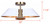 Daxton Three Light Semi-Flush Mount (ISF1146A03WHG)