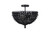 Burkley Two Light Flush Mount (ISF1185A02BK16)