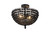 Burkley Two Light Flush Mount (ISF1185A02BK16)