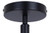 Benson Three Light Semi Flush Mount (ISF1205A03BK)