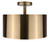 Lola Three Light Semi-Flush Mount (ISF669B03GD)