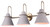 Canarm - IVL1076A03MGG - Three Light Vanity - Talia - Matte Grey And Gold