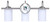 Novalee Three Light Vanity (IVL1130A03BN)