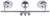 Novalee Three Light Vanity (IVL1130A03BN)