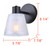 Luelle One Light Vanity (IVL1151A01BK)