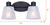 Luelle Two Light Vanity (IVL1151A02BK)