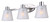 Canarm - IVL1151A03BN - Three Light Vanity - Luelle - Brushed Nickel