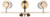 Kinslea Three Light Vanity (IVL1165A03GD)