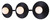 Canarm - IVL1210A03BK9 - Three Light Vanity - Payton - Matte Black