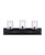 Canarm - IVL370A03BK-CL - Three Light Vanity - Hampton - Matte Black