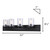 Hampton Four Light Vanity (IVL370A04BK-CL)