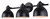 Canarm - IVL622A03BK - Three Light Vanity - Polo - Matte Black