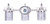 Arden Three Light Vanity (IVL707A03BN)