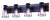 Canarm - IVL752A04BKW - Four Light Vanity - Blake - Black/Faux Wood