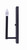 King One Light Wall Sconce (IWF1011A01BK)