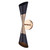 Canarm - IWF1073A02BKG - Two Light Wall Sconce - Emlen - Matte Black And Gold
