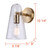 Luisa One Light Wall Sconce (IWF1144A01GD)