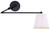 Aspen One Light Wall Sconce (IWF1201A01BK)